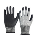 13G HPPE Liner PU Coated Cut Level 3 / 5 Cut Resistant Gloves